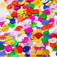 14 gr. de confettis de balões metálicos multicoloridos