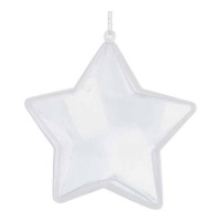 Estrela de plástico recarregável 10,5 cm - 1 unid.