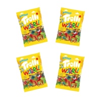 Saco de minhocas coloridas 10 gr - embalagem individual - Trolli - 1 unidade