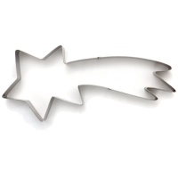 Cortador ou molde XXL de estrela cadente de 28 x 13 cm - Decora