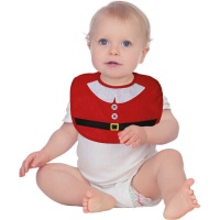 Babete de Natal vermelho para bebé