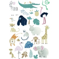 Adesivos de Safari - 1 folha
