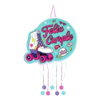 Piñata de skate de feliz aniversário 46,2 x 41 cm