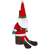 Manga para garrafa vermelha e verde do Pai Natal 45 cm