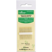 Agulhas de coser olho dourado nº 10 - Trevo - 10 pcs.