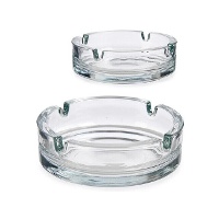 Cinzeiro transparente de 10,5 cm - 2 unidades