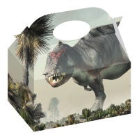 Caixa de cartão dinossauros jurássicos 16,5 x 10 x 16,5 cm - 12 unidades