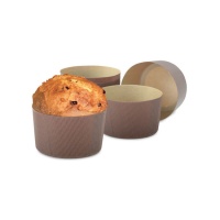 Moldes descartáveis para panettone de 100g d3e 7 x 7 x 6 cm - Decora - 12 unidades