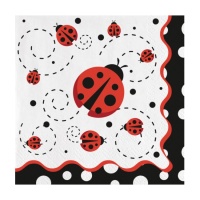 Guardanapos Ladybird 16,5 x 16,5 cm - 20 unidades