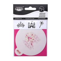 Stencils Princesa para cupcakes 9 cm - JEM - 3 unidades