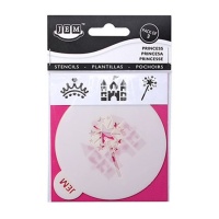 Princesa Stencils para cupcakes 9 cm - JEM - 3 unidades