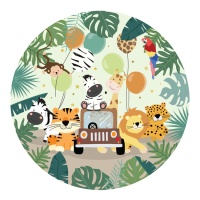 Pratos de Safari Party de 23 cm - 8 unidades