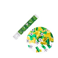 Canhão de confettis de futebol de 30 cm