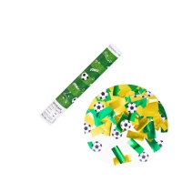 Canhão de confettis de futebol 30 cm