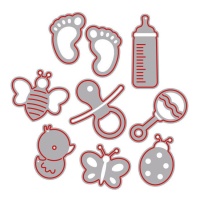 Corte de brinquedos para bebê Zag - Misskuty - 9 unidades