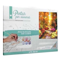 Pintura por números paisagem floral de 40 x 29,5 cm - Artis decor