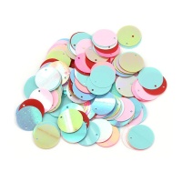 Lantejoulas circulares multicoloridas 2 cm - 15 g