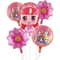Buquê de princesa mágica rosa - 5 unidades