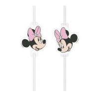 Palhinhas de Minnie Baby de 22 cm - 4 unidades