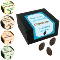 Bombons de chocolate em forma de vagina com uma frase