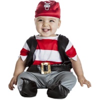 Fato de pirata com colete para bebés