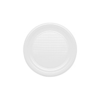 Pratos redondos brancos de 17 cm - Silvex - 100 unidades