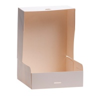 Caixa para bolos quadrada 25 x 25 x 8 cm - 50 unidades