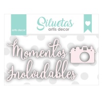 Chipboard Momentos inesquecíveis - Artis decor - 3 peças