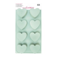 Molde de coração em silicone - Scrapcooking - 8 cavidades