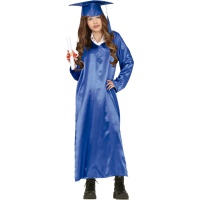 Fato azul de graduado júnior