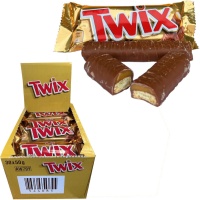 Twix de chocolate de leite e caramelo - 30 unidades
