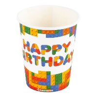 Copo de Lego Feliz Aniversário - 8 unidades