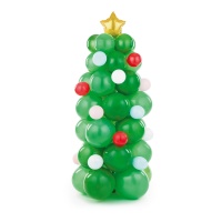 Grinalda de Balão de Árvore de Natal - PartyDeco - 98 pcs.