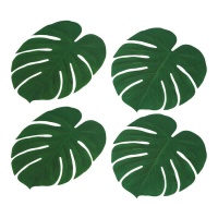 Folhas de palmeira 34 x 30 cm - 4 pcs.