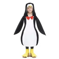 Roupa de pinguim com laço de laço para crianças