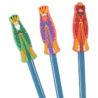 Lápis com figura de Rei Mago - 1 unidade