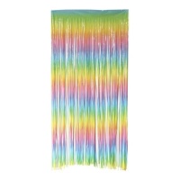 Cortina de 2 x 1 m multicor pastel
