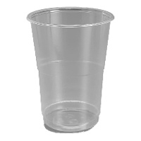 Copos de plástico transparente de 500 ml - 15 unidades