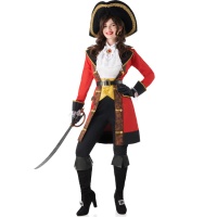 Fatos de Capitão Pirata com gancho para mulher