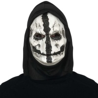 Máscara de Assassino Sinistro com capuz