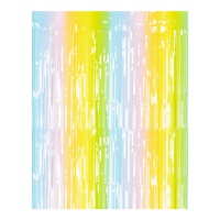 Cortina decorativa multicolor de 1,00 x 1,95 m