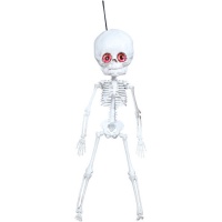 Pendente esqueleto de olhos vermelhos de 40 cm