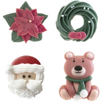 Figuras de açúcar de Natal sortidas - Dekora - 48 unidades
