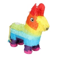 Piñata de burrito colorido mexicano de 35 x 39 cm 3D