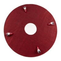 Suporte para árvore com gnomos vermelhos 90 x 0,5 cm
