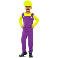 Fato de canalizador amarelo para criança
