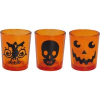Copos de shot de Halloween 6,5 x 5 cm - 3 unid.