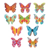 Bolachas borboleta coloridas 4 cm - Dekora - 200 unidades