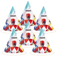 Chapéus Power Rangers - 6 pcs.