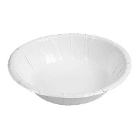 Tigelas de 17 cm redondas de cartão branco - 6 unidades